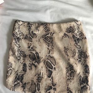 Snake skin skirt